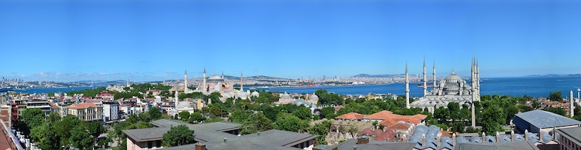 Blick auf Istanbul in der Türkei