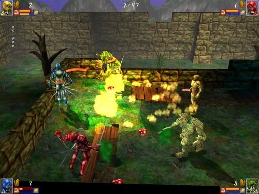 Four Little Warrior Screenshot aus dem Spiel heraus