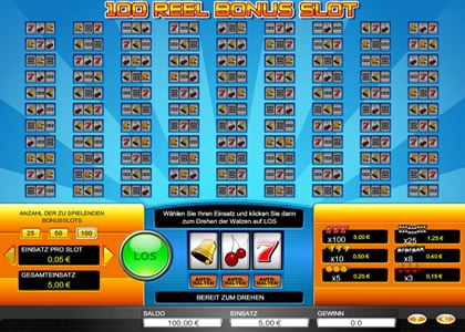 100 Reel Bonus Slot Screenshot